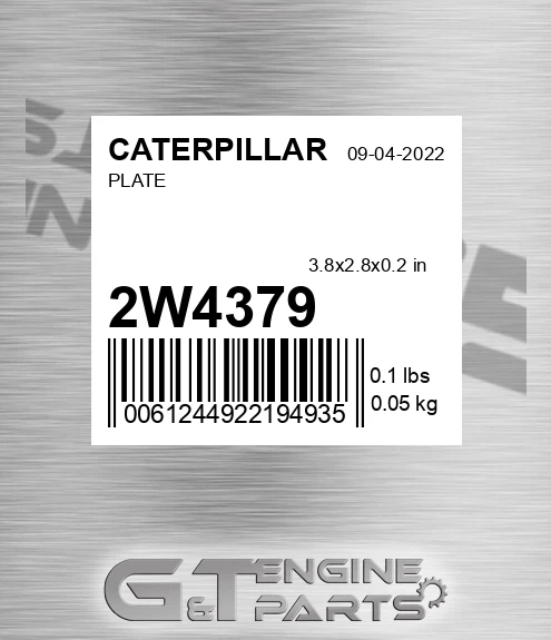2W4379 Plate