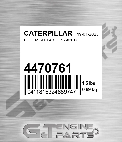 447-0761 Filter Suitable 5290132