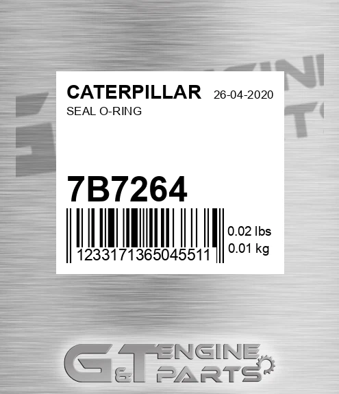 7B-7264 Seal O-ring