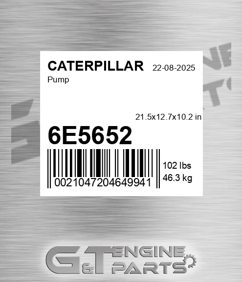 6E5652 Pump for CATERPILLAR