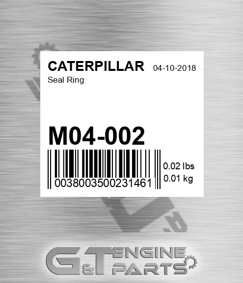 M04-002 Seal Ring for CATERPILLAR