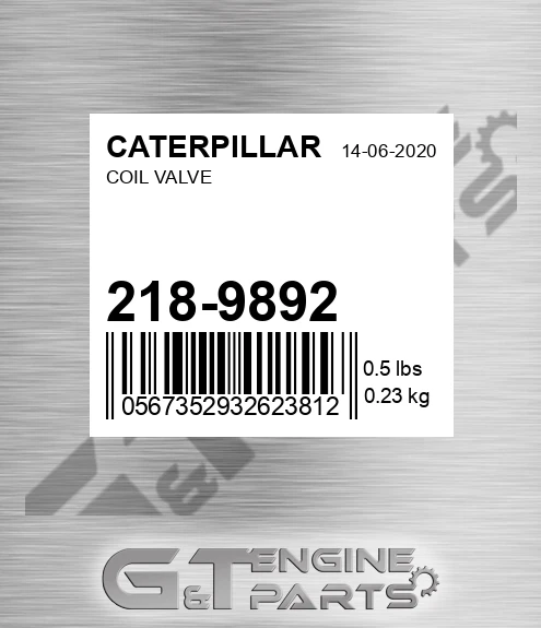 218-9892 Coil Valve