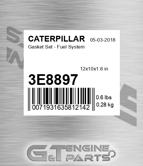 3E8897 Gasket Set - Fuel System