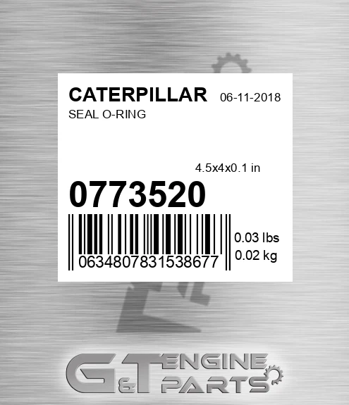 077-3520 Seal O-ring for CATERPILLAR