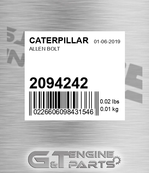 209-4242 Allen Bolt for CATERPILLAR