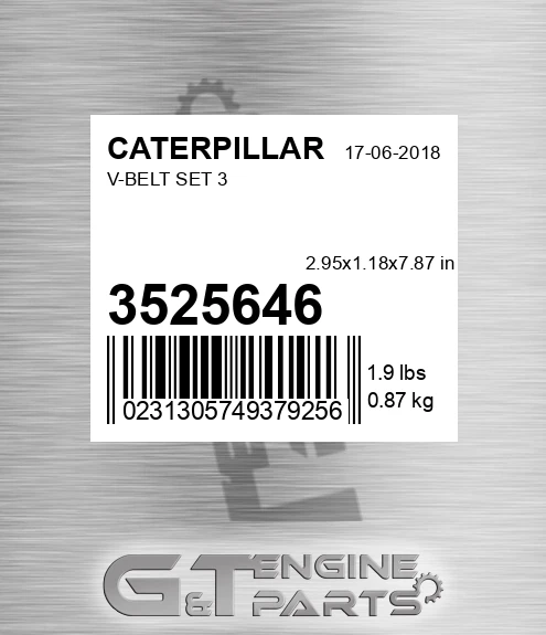 3525646 V-belt Set 3