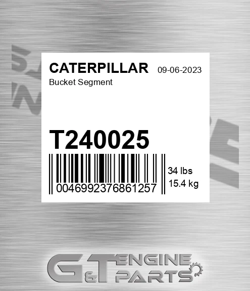 T240025 Bucket Segment for CATERPILLAR