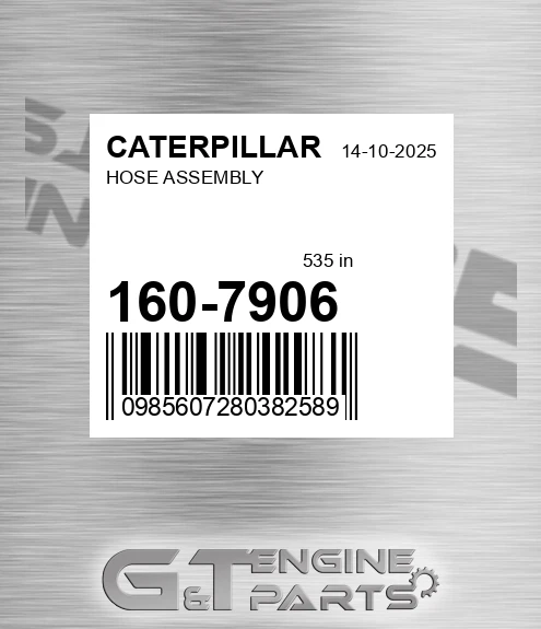 160-7906 Hose Assembly for CATERPILLAR