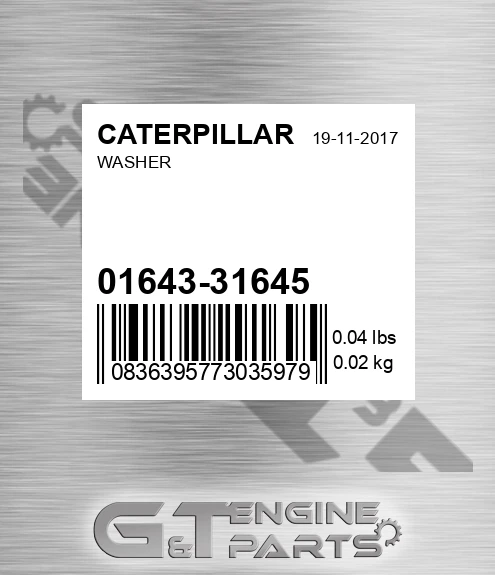01643-31645 Washer