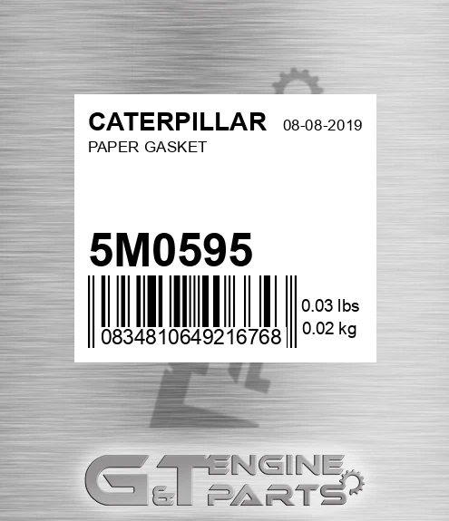 5M-0595 Paper Gasket for CATERPILLAR