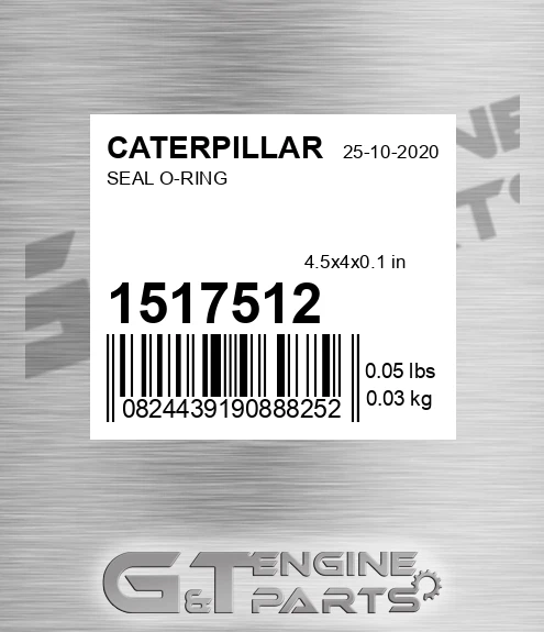 151-7512 Seal O-ring for CATERPILLAR