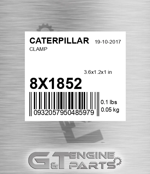 8X1852 Clamp for CATERPILLAR