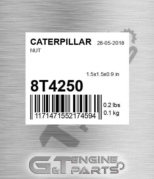 8T-4250 Nut for CATERPILLAR