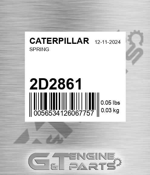 2D2861 CATERPILLAR Spring