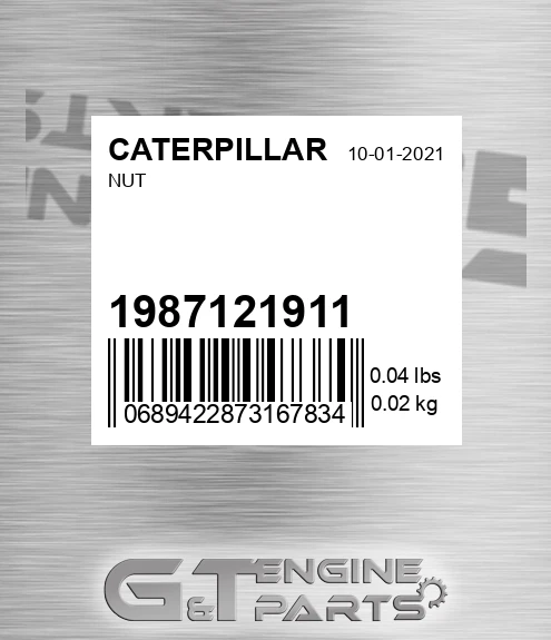 1987121911 Nut for CATERPILLAR