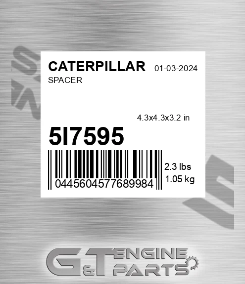 5I7595 Spacer for CATERPILLAR