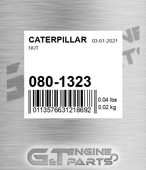 080-1323 Nut