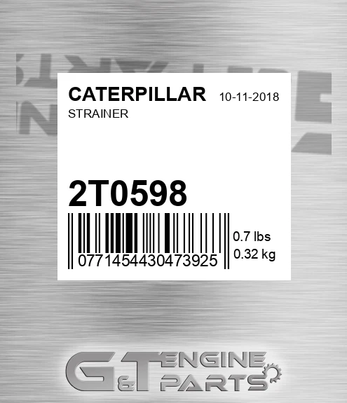 2T-0598 Strainer for CATERPILLAR