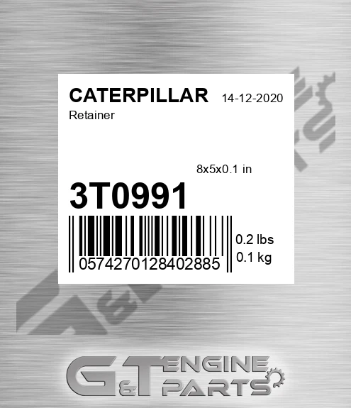 3T0991 Retainer for CATERPILLAR
