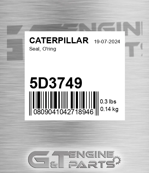 5D3749 Seal, O'ring
