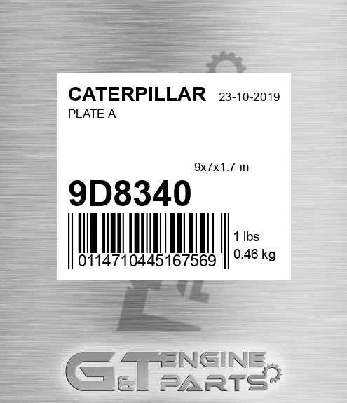 9D8340 Plate A