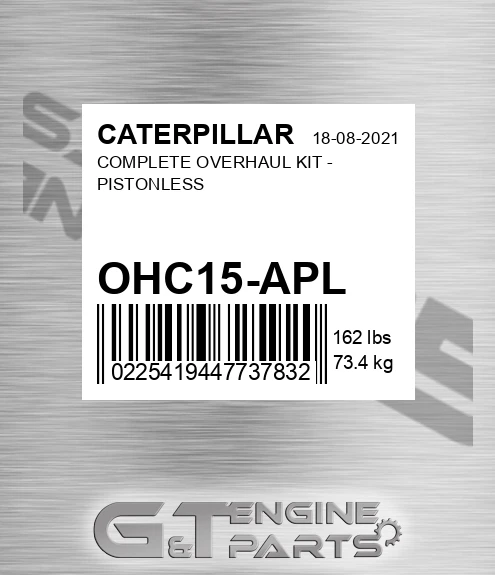 OHC15-APL Complete Overhaul Kit - Pistonless