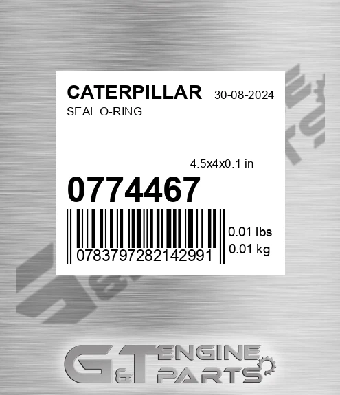 077-4467 Seal O-ring for CATERPILLAR
