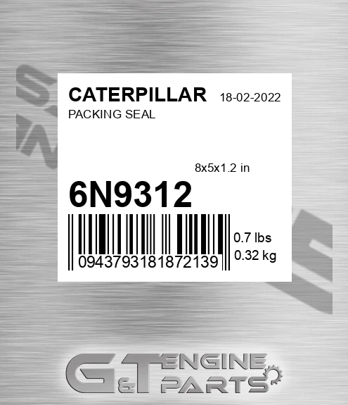 6N-9312 Packing Seal for CATERPILLAR