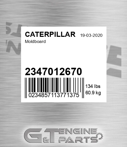 2347012670 Moldboard for CATERPILLAR