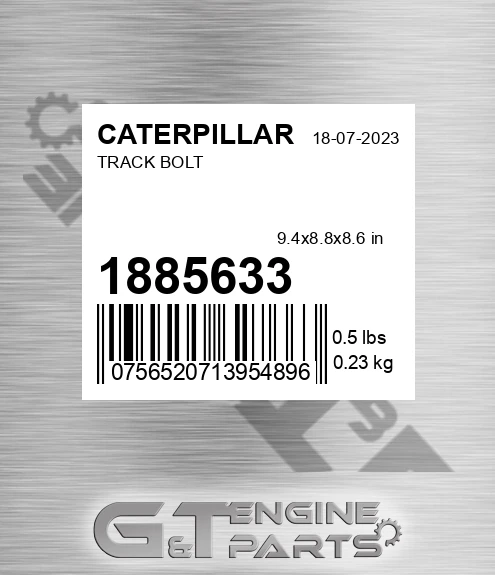 188-5633 Track Bolt for CATERPILLAR