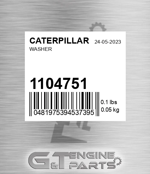 110-4751 Washer for CATERPILLAR