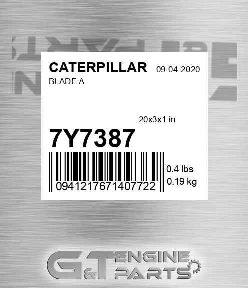 7Y7387 Blade A