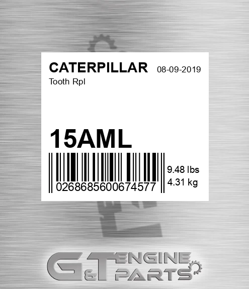 15AML Tooth Rpl for CATERPILLAR