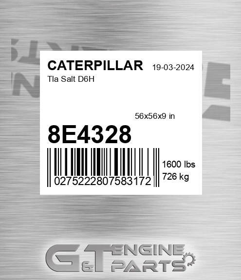 8E4328 Tla Salt D6h for CATERPILLAR
