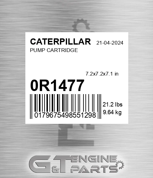 0R-1477 Pump Cartridge for CATERPILLAR