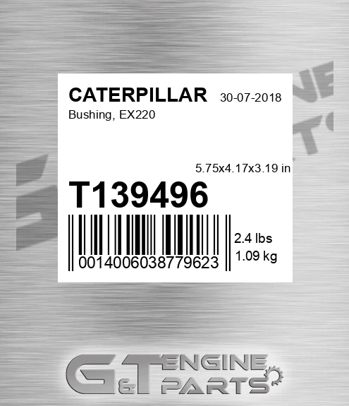 T139496 Bushing, Ex220 for CATERPILLAR