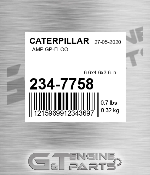 234-7758 Lamp Gp-floo for CATERPILLAR