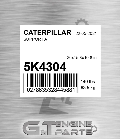 5K4304 Support A for CATERPILLAR