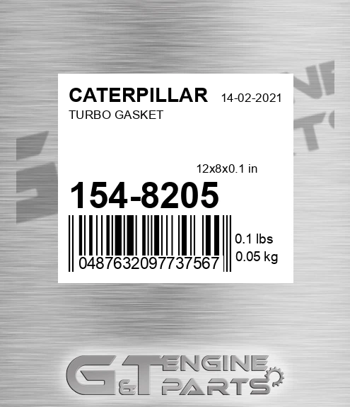 154-8205 Turbo Gasket
