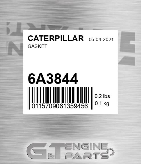 6A3844 Gasket for CATERPILLAR