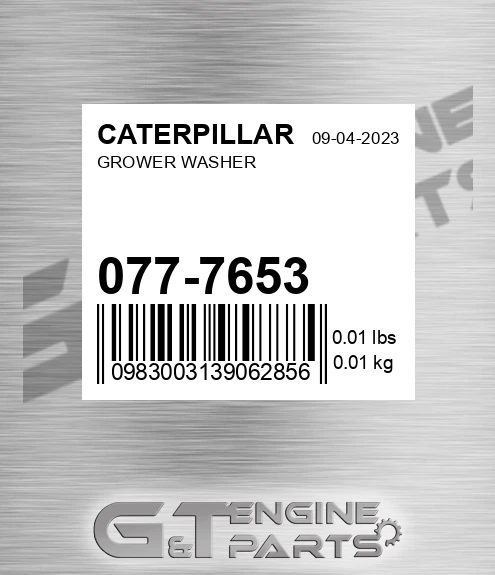 077-7653 Grower Washer