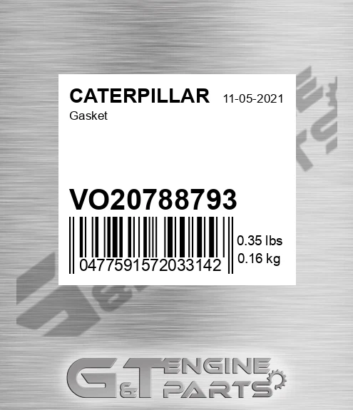 VO20788793 Gasket