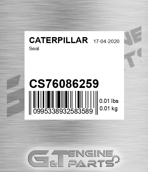 CS76086259 CATERPILLAR Seal