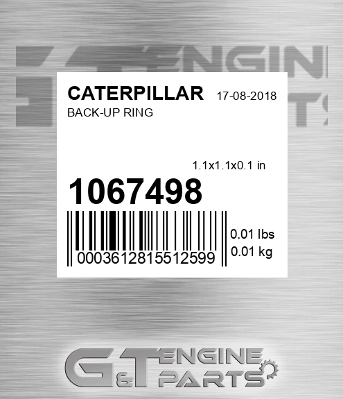 106-7498 Back-up Ring for CATERPILLAR