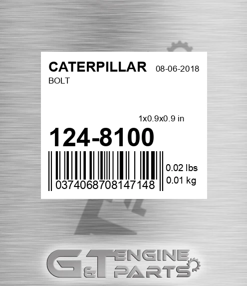 124-8100 Bolt
