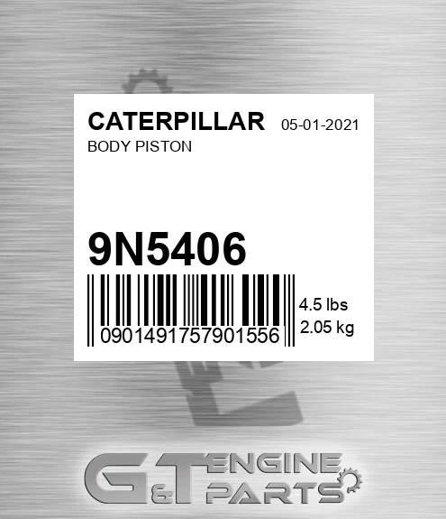 9N-5406 Body Piston for CATERPILLAR