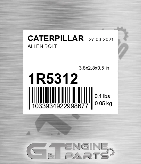 1R-5312 Allen Bolt for CATERPILLAR