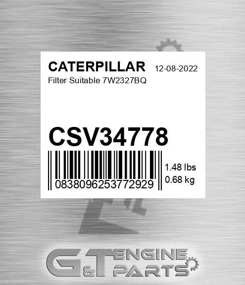 CSV34778 Filter Suitable 7w2327bq