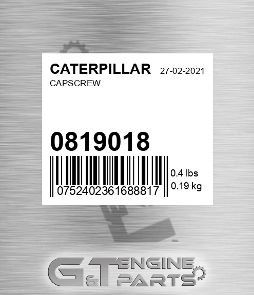 0819018 Capscrew