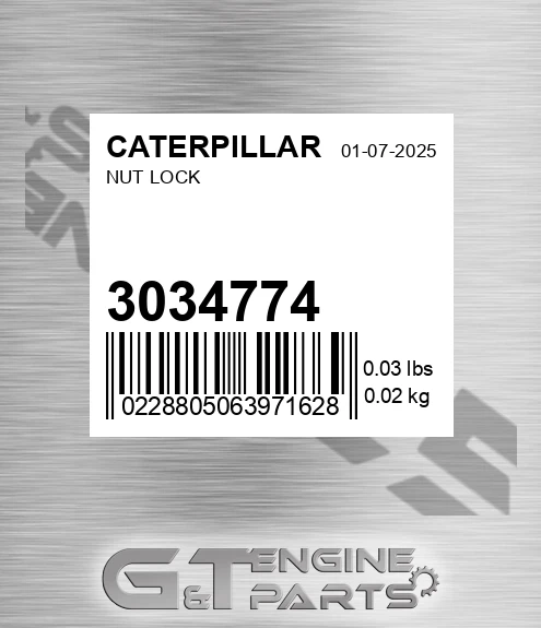 303-4774 Nut Lock for CATERPILLAR